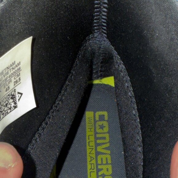 Chuck Taylor All Star 2 Leather Hi Black Sneakers Men’s Size 11 US - 153571C - Picture 7 of 16